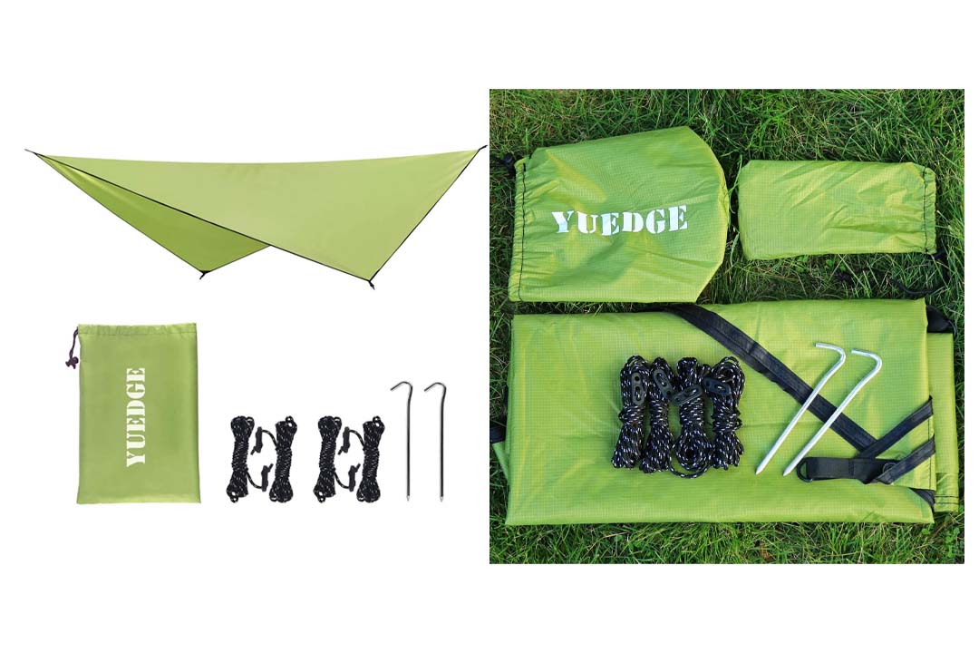 YUEDGE Easy Set Up Portable Waterproof Camping Tarp