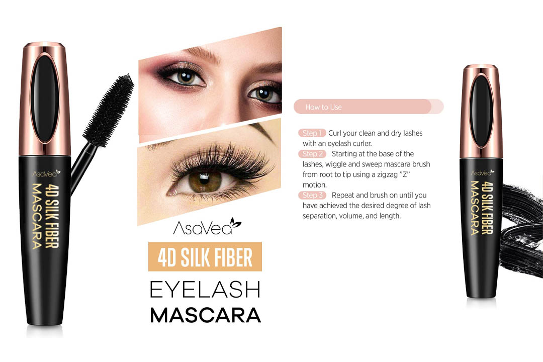 AsaVea 4D Silk Fiber Lash Mascara Waterproof