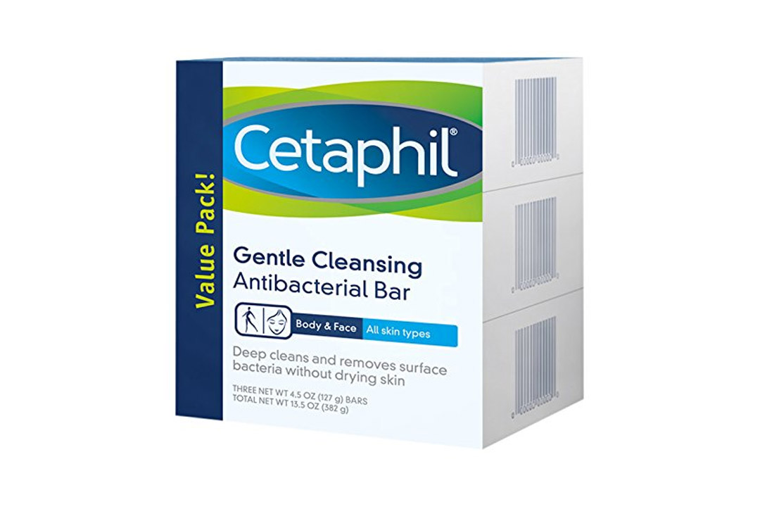 Cetaphil 3 Piece Gentle Cleansing Antibacterial Bar Value Pack