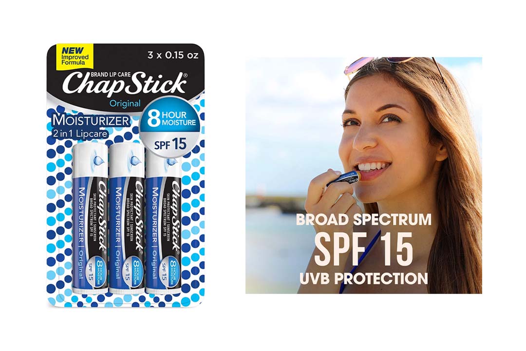ChapStick Lip Moisturizer and Skin Protectant Lip Balm Tube