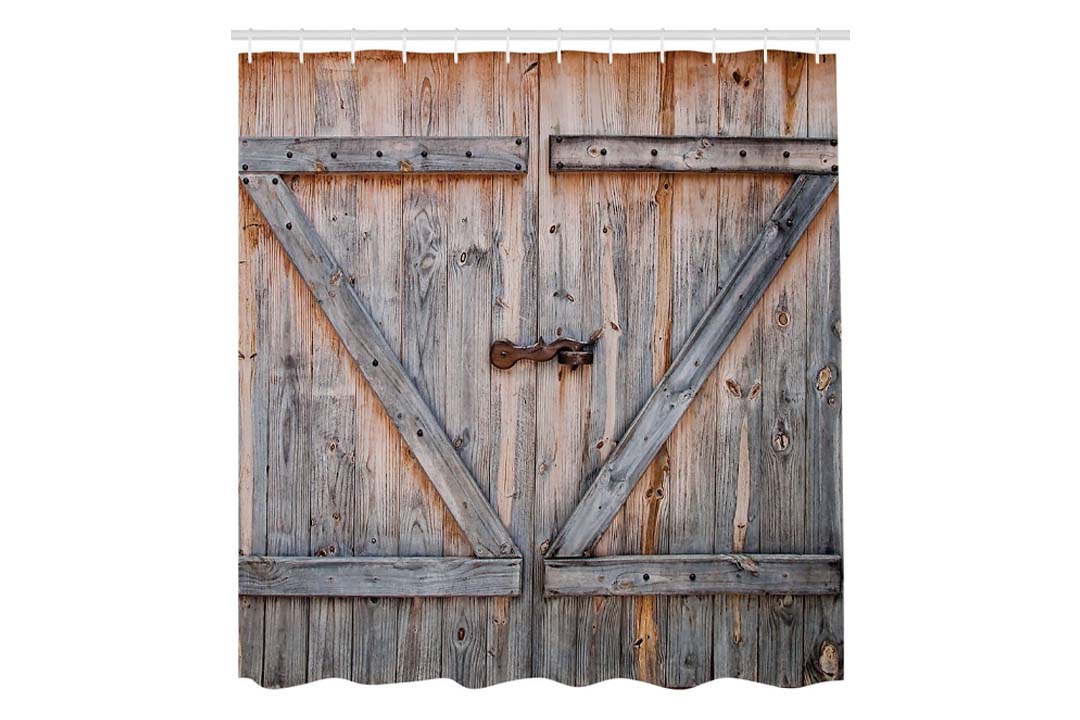Country Decor Old Wooden Garage Door American Country Style
