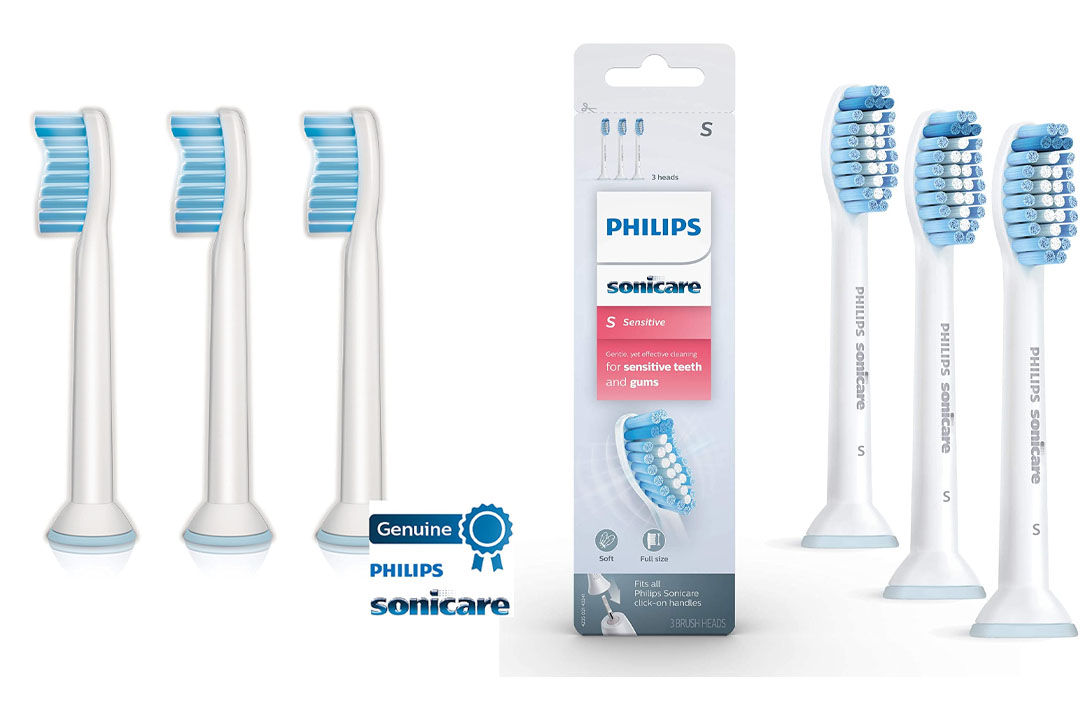 Genuine Philips Sonicare Sensitive replacement toothbrush heads