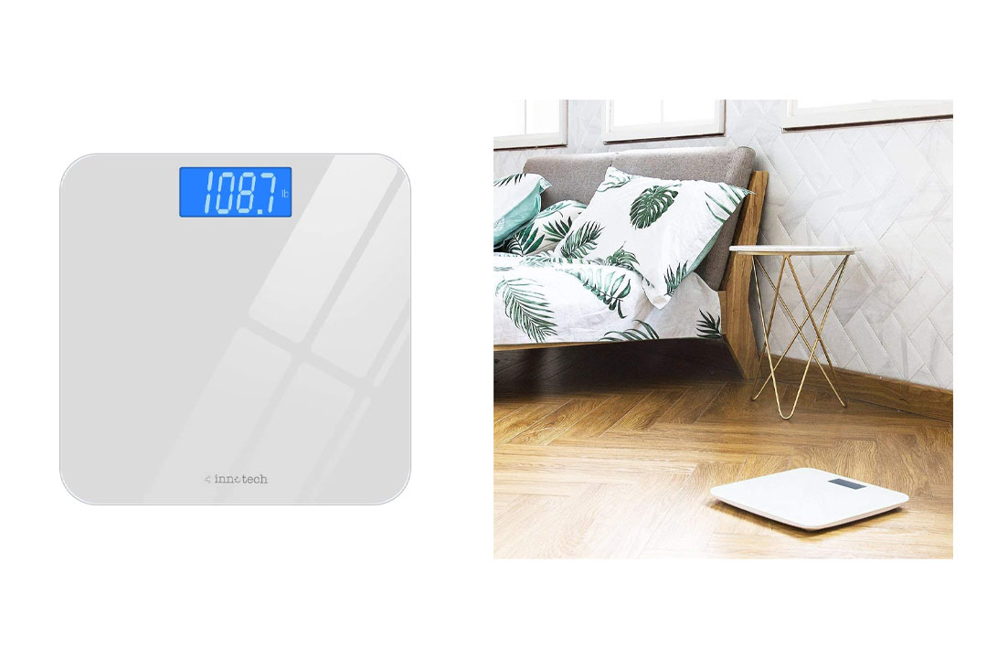 Innotech® Digital Bathroom Scale with Easy-to-Read Backlit LCD