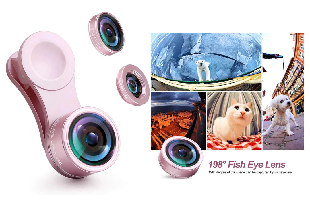 OldShark S1 Phone Camera Lens Kits 180 Degree Fisheye Lens