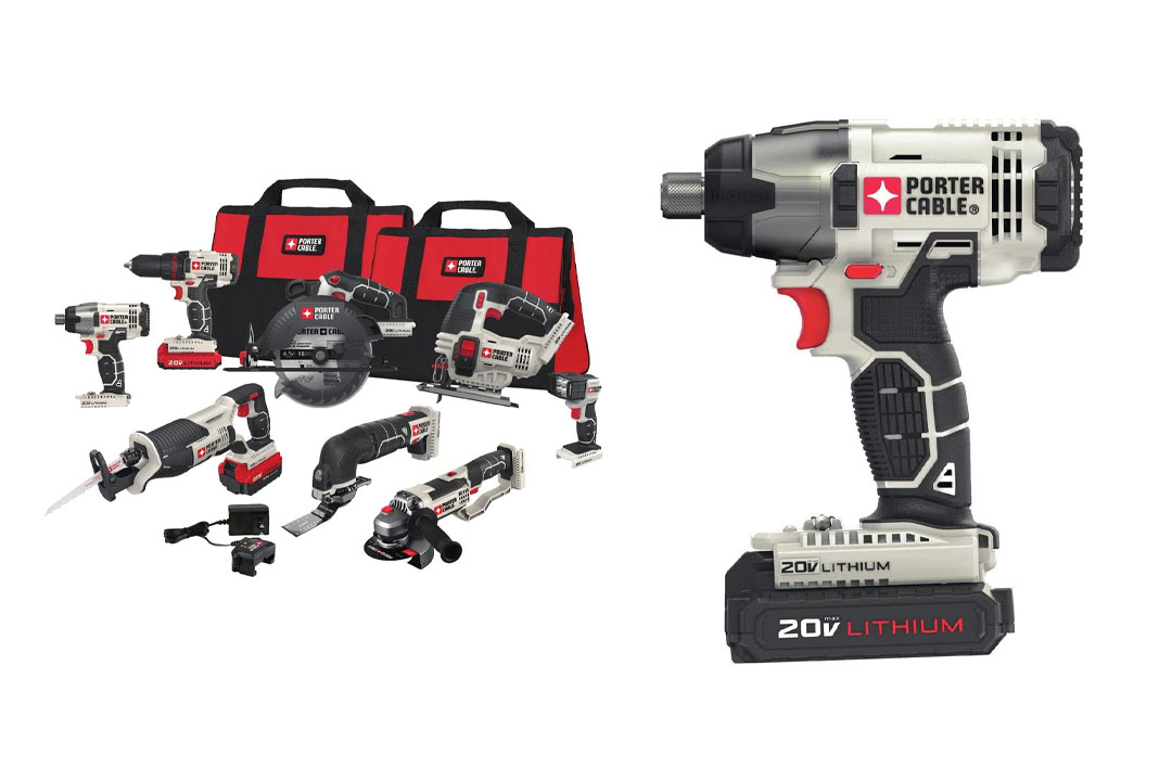 PORTER-CABLE PCCK619L8 20V Lithium Ion 8-Tool Combo Kit