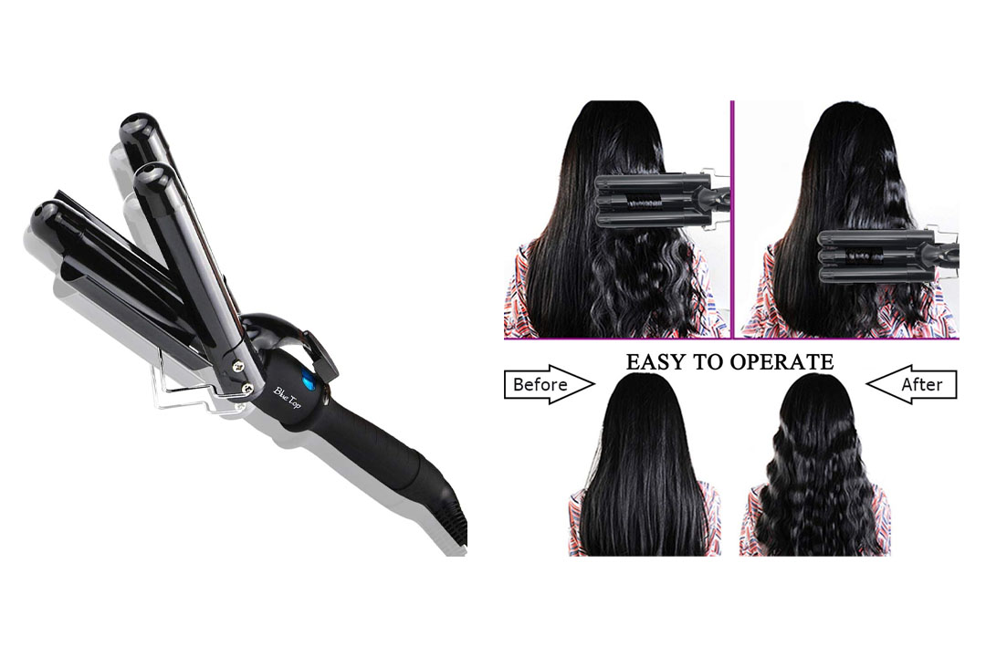 Professional 25mm Hair Waver 3 Barrels Jumbo Ceramic Hair Curler Rollers Crimper