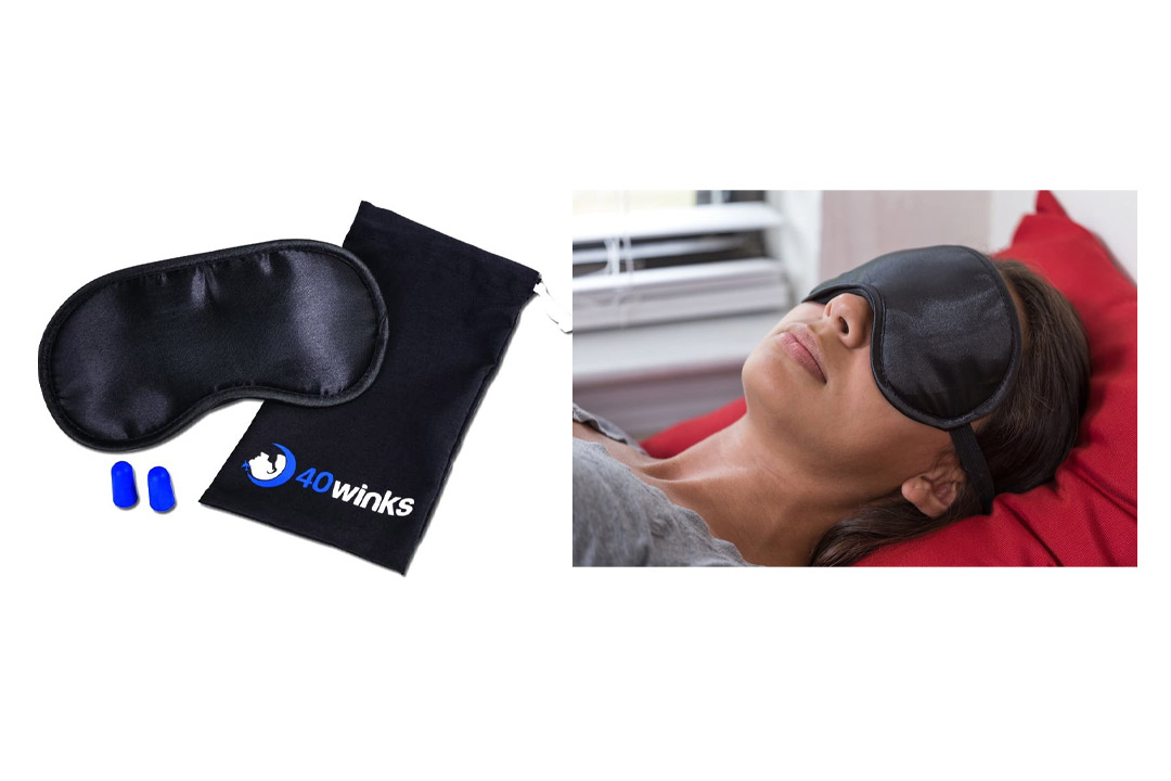 Super Silky Super-Soft Sleep Mask With Free Ear Plugs