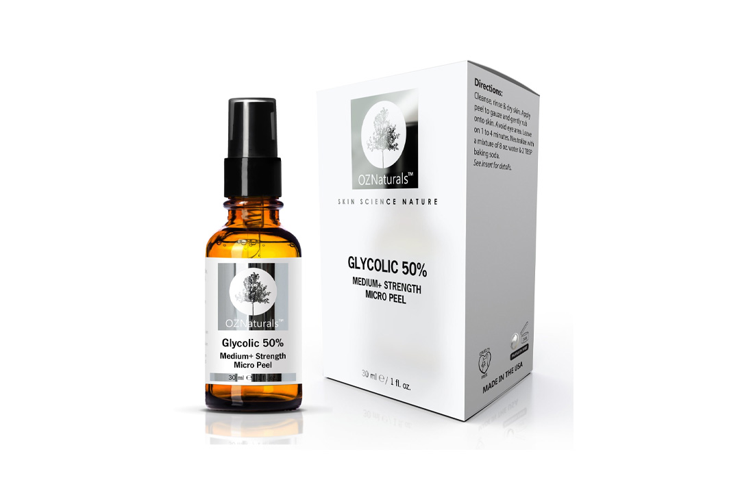 OZNaturals Face Peel Contains 50% Glycolic Acid