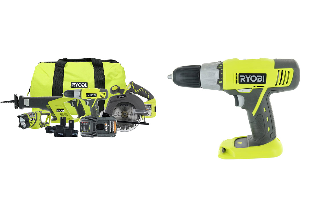 Ryobi P883 One+ 18V Lithium-Ion Cordless Contractor’s Kit