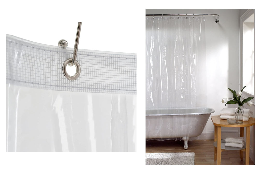 Shower Curtain with Proof Metal Grommets