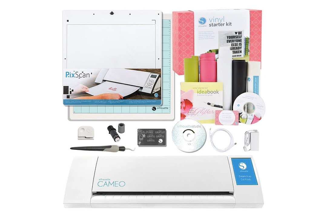 Silhouette CAMEO Vinyl Starter Kit Bundle with PixScan Cutting Mat