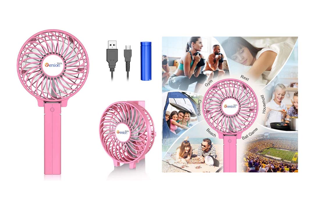 VersionTECH. Mini Handheld Fan, Personal Portable Desk Stroller Table Fan